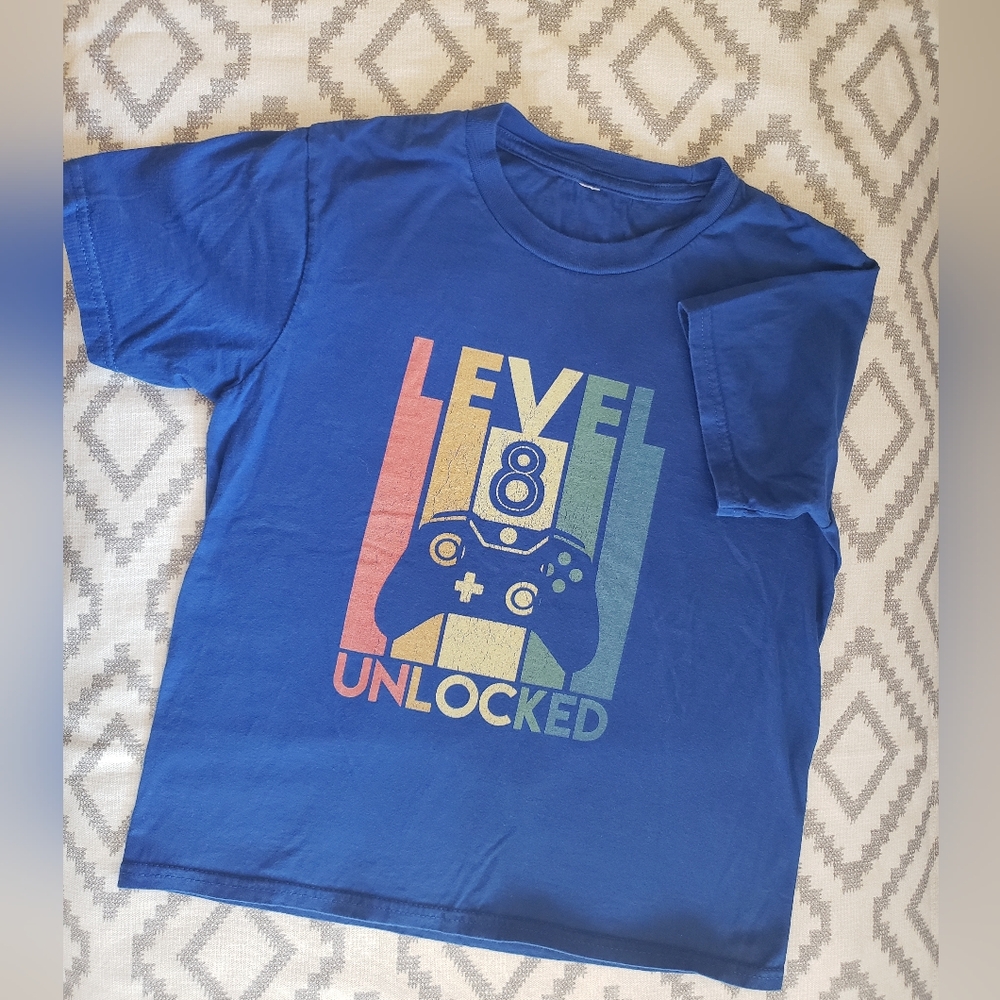 Kids Blue Gaming T-Shirt